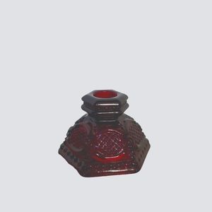 Avon Cape Codd Red candle holder 2.5 in. High 3 1/4 in wide.